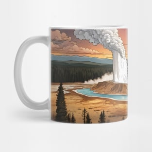 Yellowstone: old faithful Mug